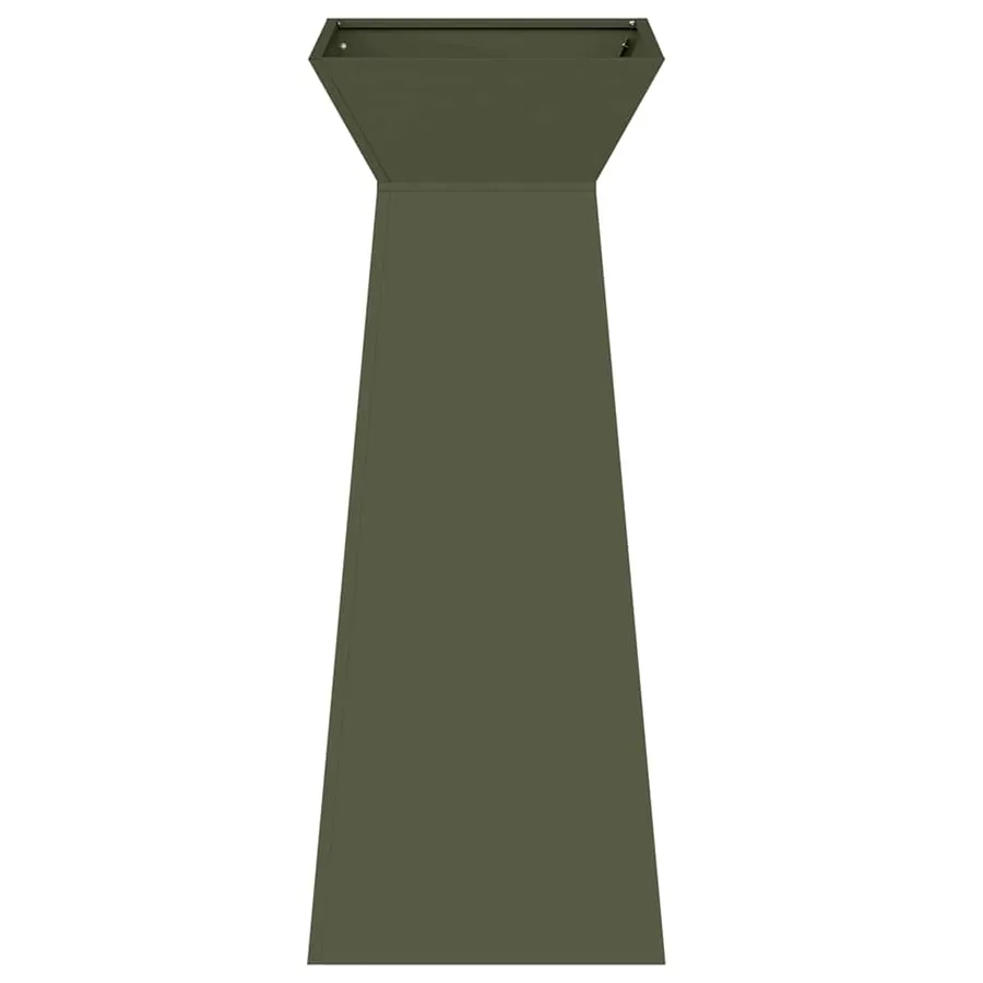 Jardinière à pilier 2 pc Olive 40 x 40 x 100 cm - 6