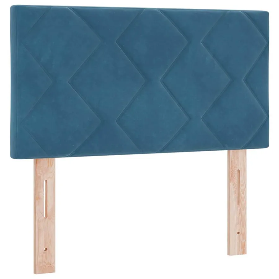 Tête de lit Bleu foncé 80 cm Velours - 2