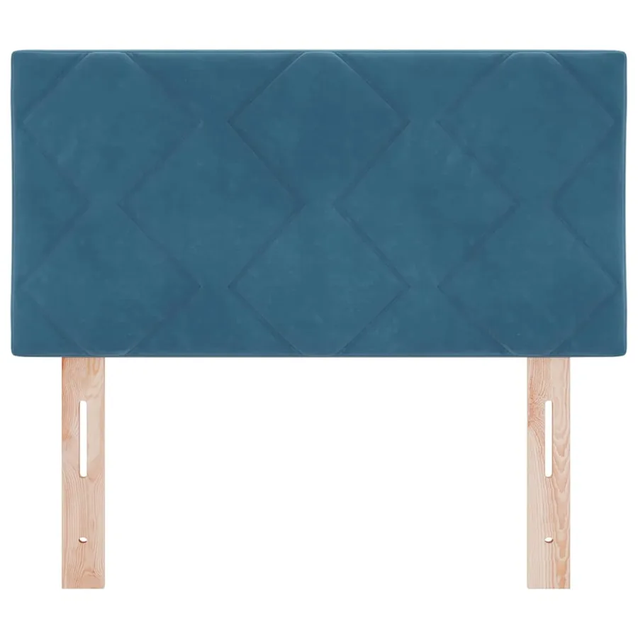 Tête de lit Bleu foncé 80 cm Velours - 5