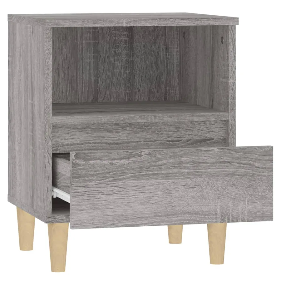 Tables de chevet 2 pcs Sonoma gris 40x35x50 cm - 8