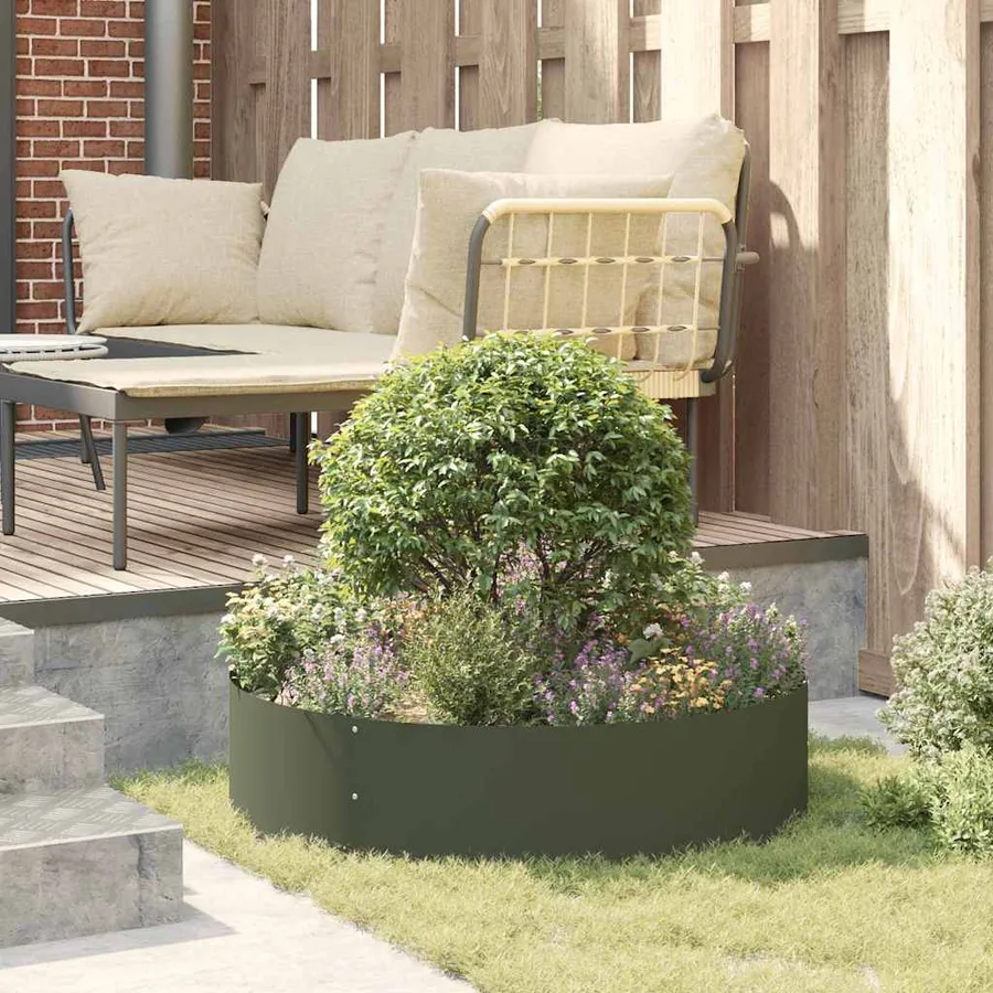 Anneau de jardinière Vert olive 80 x 80 x 20 cm - 4