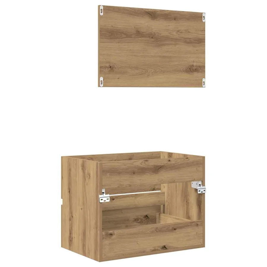 Ensemble de mobilier de salle de bain 2 pc Chêne artisanal - 10