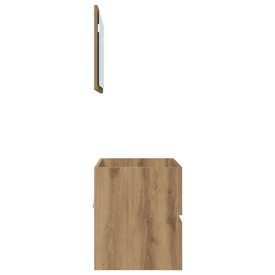 Ensemble de mobilier de salle de bain 2 pc Chêne artisanal - 9