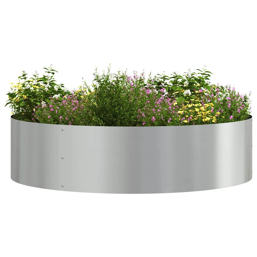 Anneau de jardinière Argenté 80 x 80 x 20 cm Acier galvanisé - 3