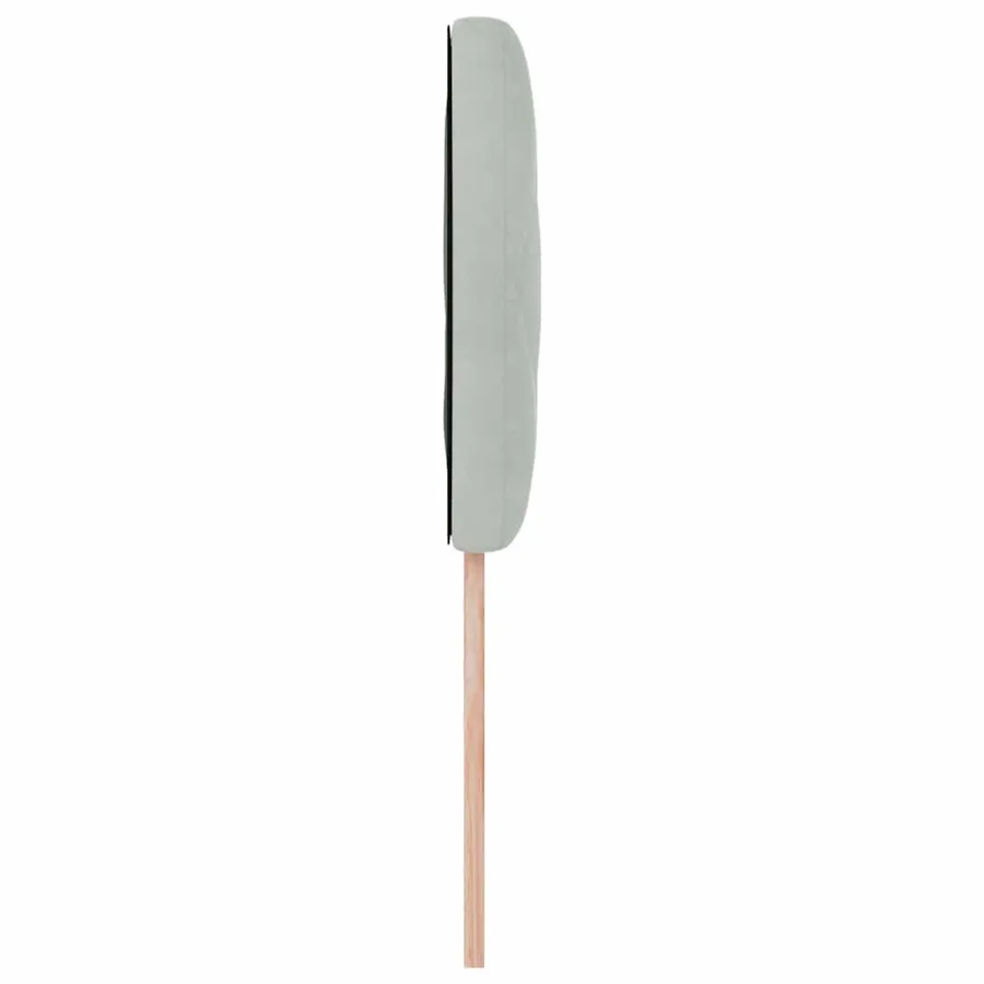Tête de lit LED Gris clair 100 cm Velours - 6