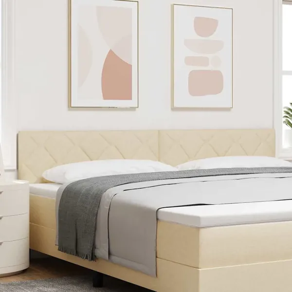 Tête de lit Crème 200 cm tissu