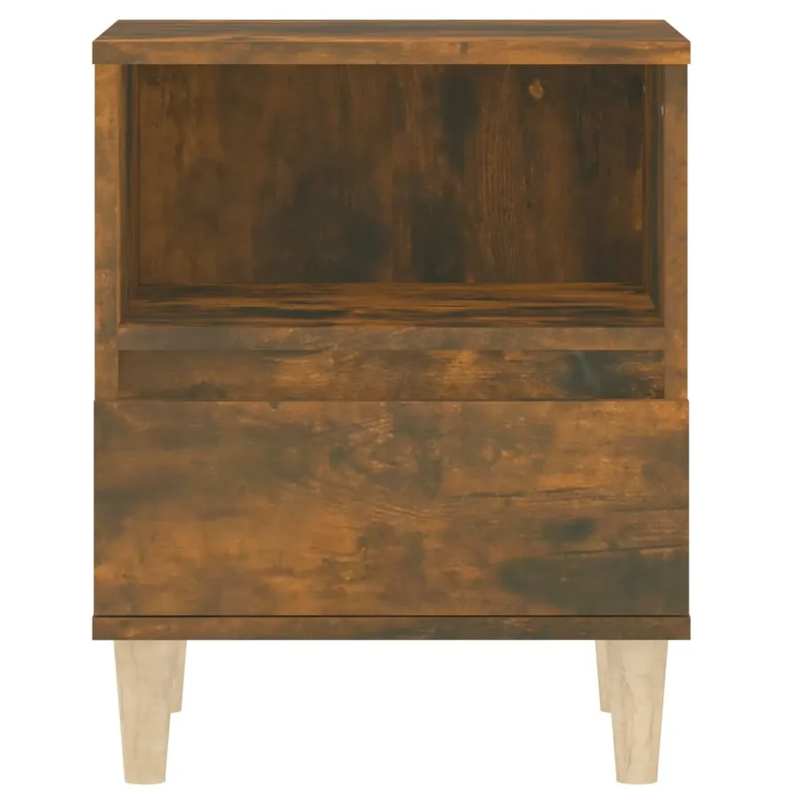 Tables de chevet 2 pcs Chêne fumé 40x35x50 cm - 7