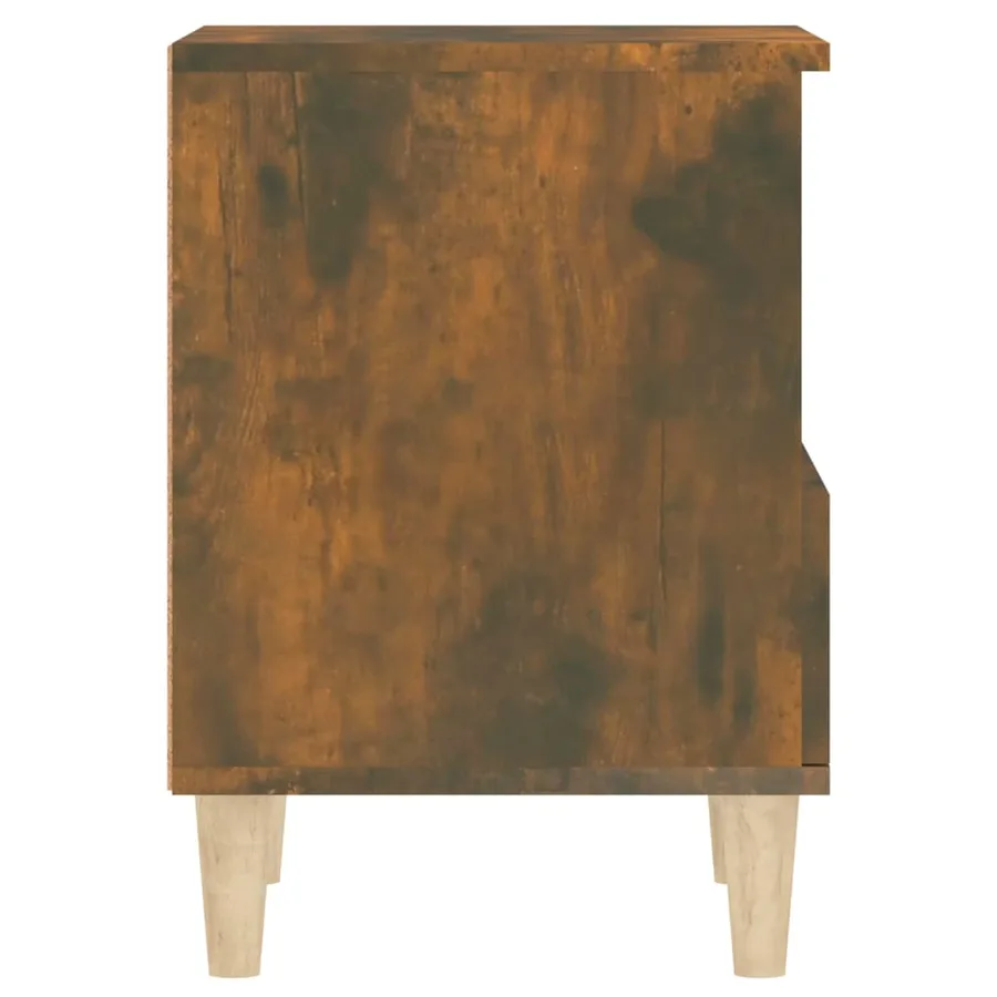 Tables de chevet 2 pcs Chêne fumé 40x35x50 cm - 9