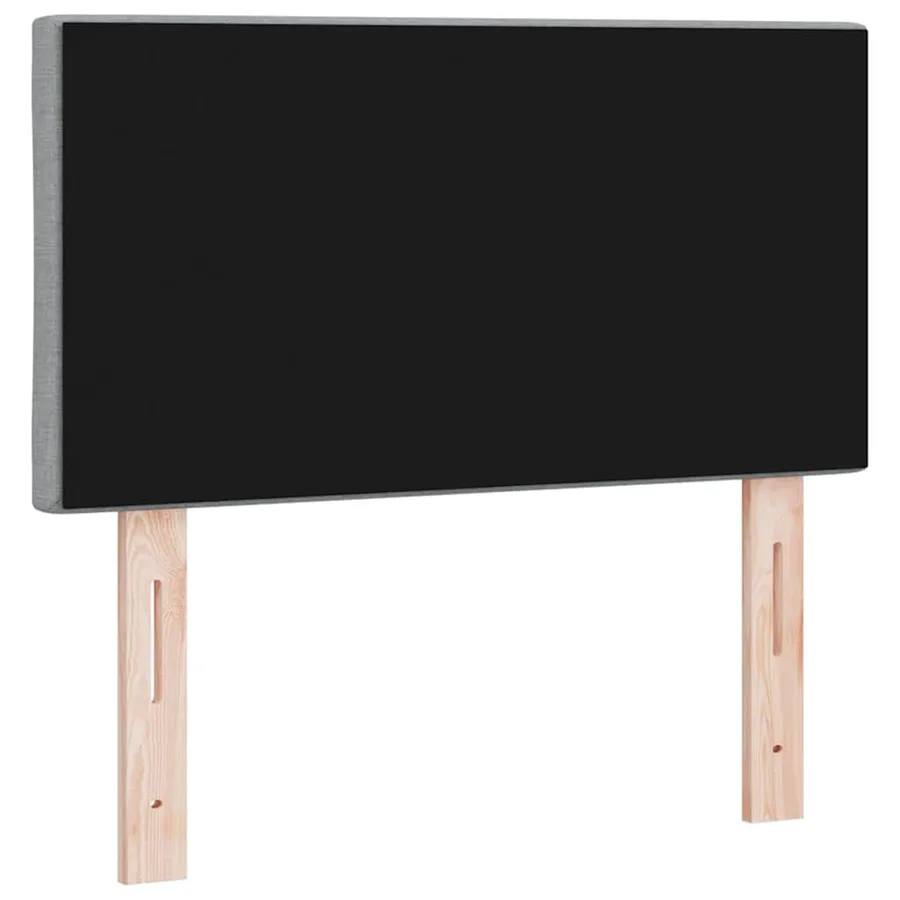 Tête de lit LED Gris clair 80 cm tissu - 7