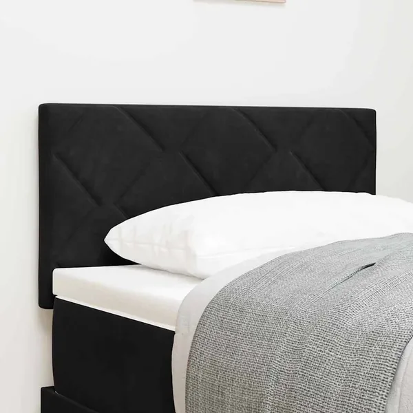 Tête de lit Noir 80 cm Velours