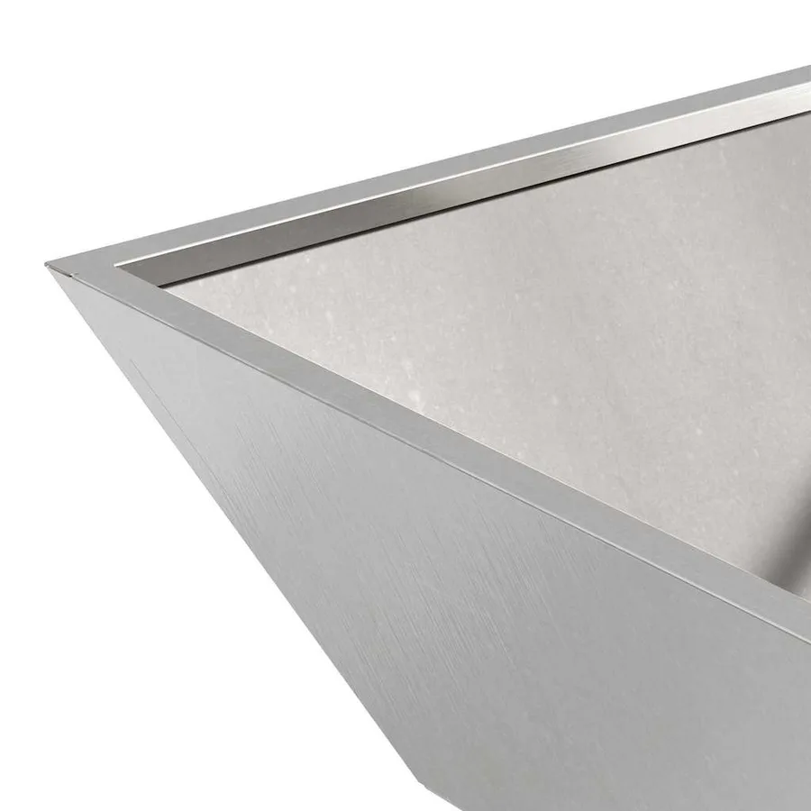 Cache-pot de jardin 5 pc Argent 50 x 50 x 15 cm - 10
