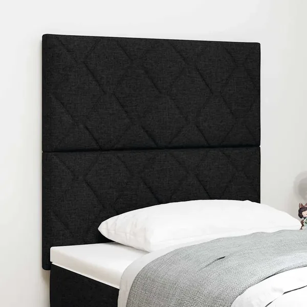 Tête de lit LED Noir 100 cm tissu
