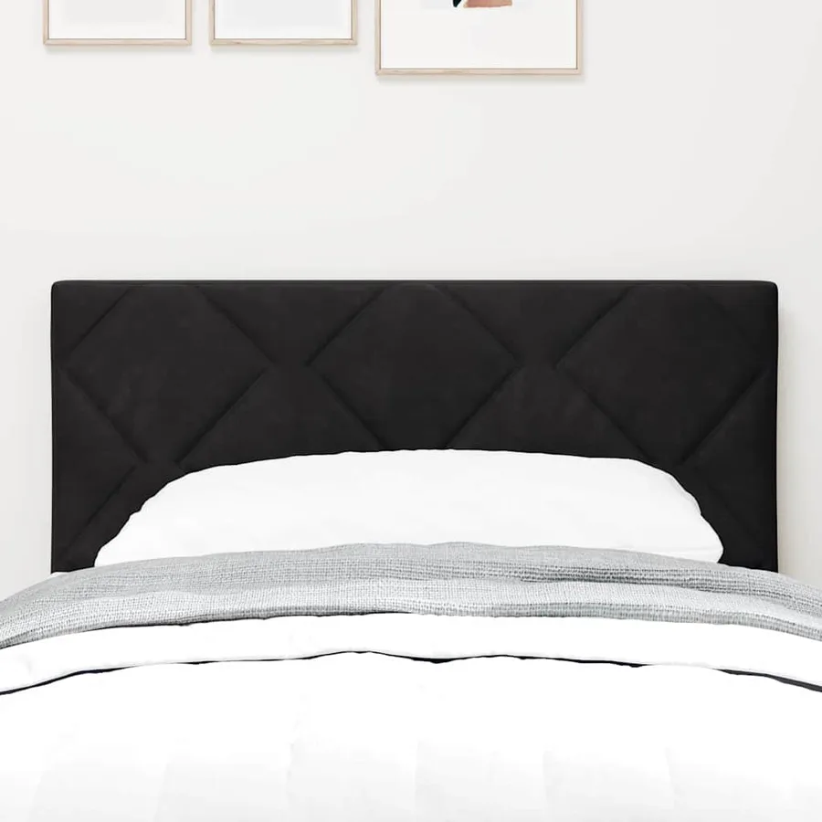 Tête de lit LED Noir 80 cm Velours - 3