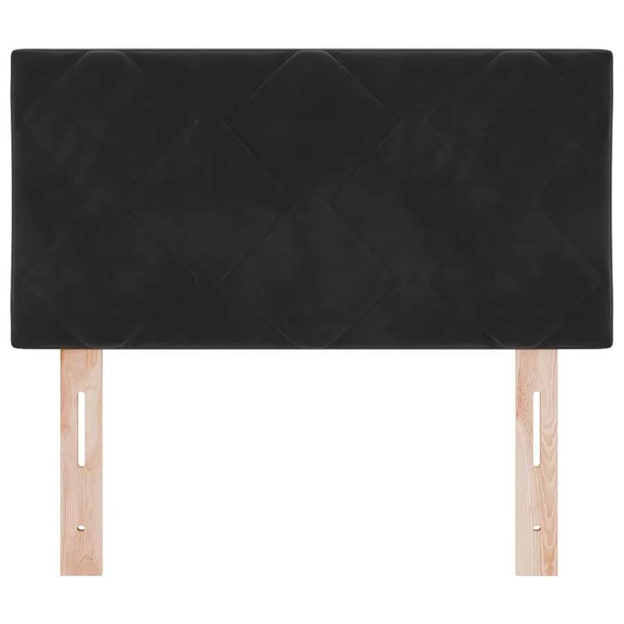 Tête de lit LED Noir 80 cm Velours - 5