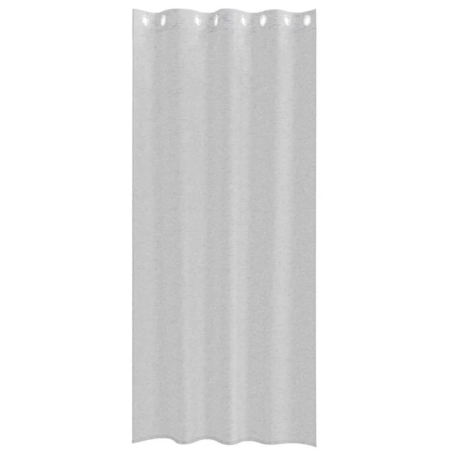 Rideau en Voile 2 pcs Gris clair 245 x 140 cm Polyester - 4