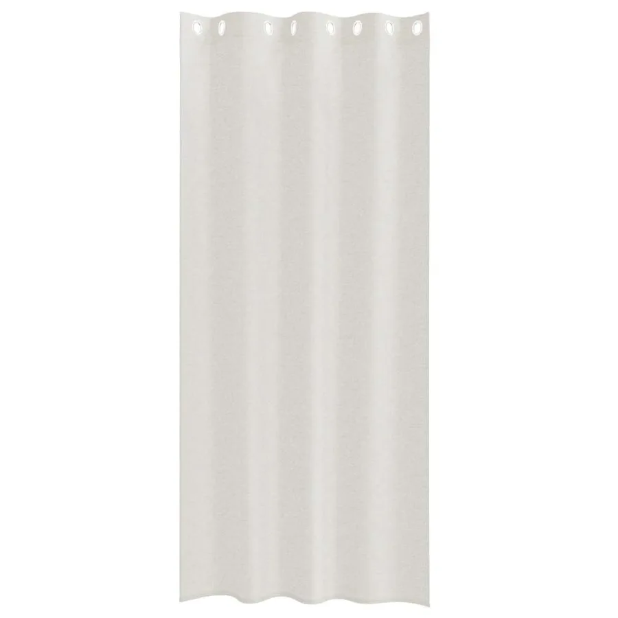 Rideau en Voile 2 pcs Crème 245 x 140 cm Polyester - 4