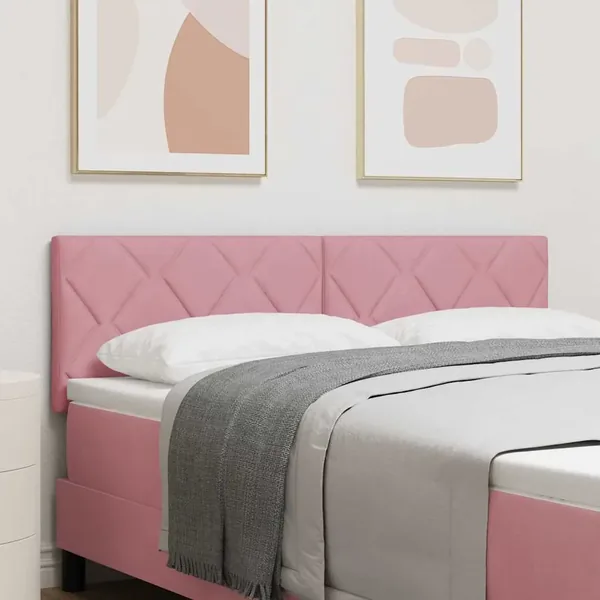 Tête de lit Rose 160 cm Velours