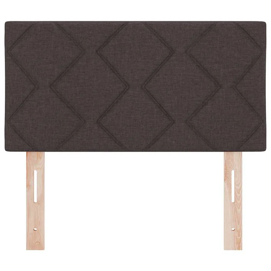 Tête de lit Marron foncé 80 cm tissu - 5