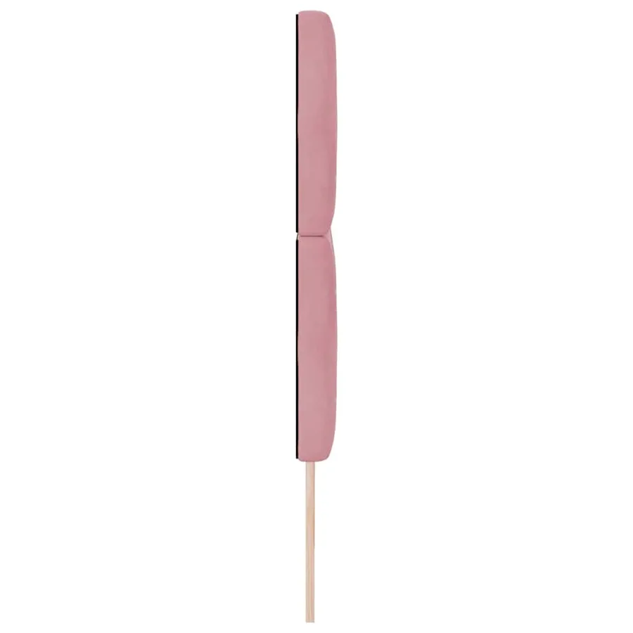 Tête de lit LED avec bandes LED Rose 180 cm Velours - 6
