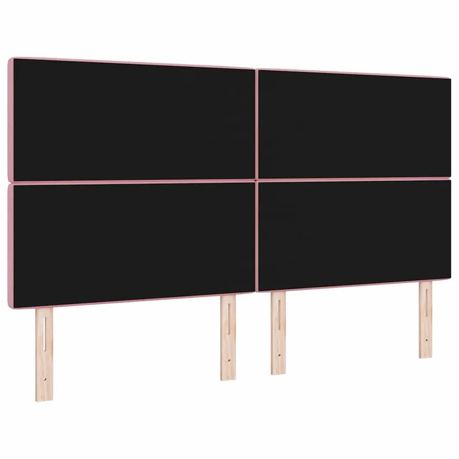 Tête de lit LED avec bandes LED Rose 180 cm Velours - 7