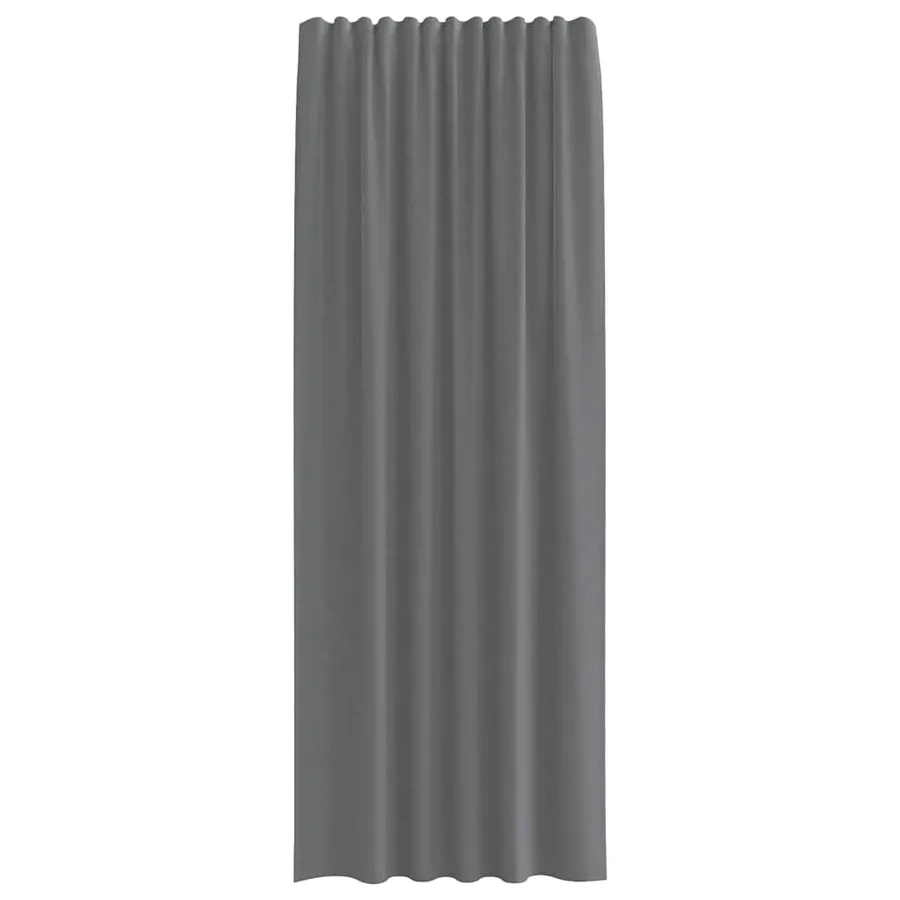 Rideaux en voile à œillets 2 pcs gris foncé - 4