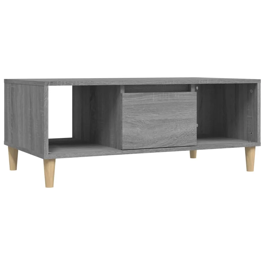 Table basse Sonoma gris 90x50x36,5 cm Bois d'ingénierie - 2