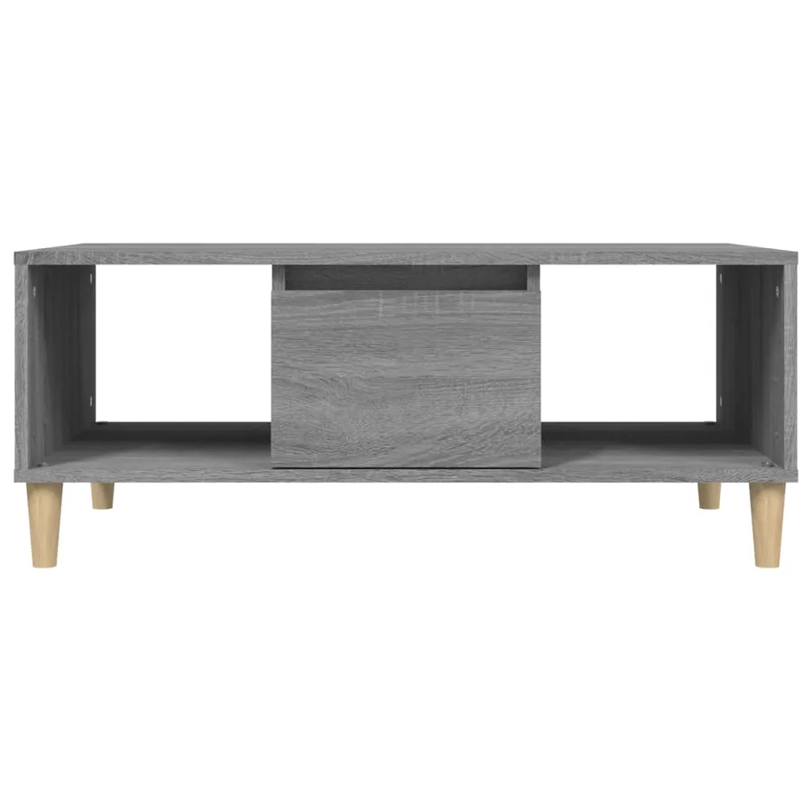 Table basse Sonoma gris 90x50x36,5 cm Bois d'ingénierie - 7