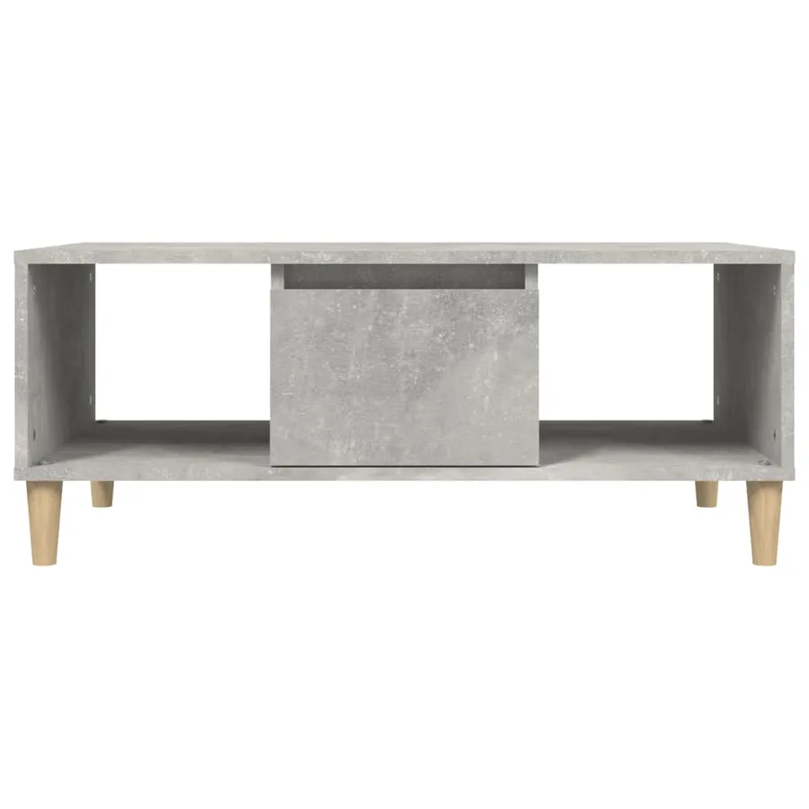 Table basse Gris béton 90x50x36,5 cm Bois d'ingénierie - 7