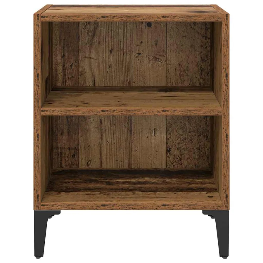 Cabinet de chevet Bois ancien 40 x 30 x 50 cm Bois d'ingénierie - 5