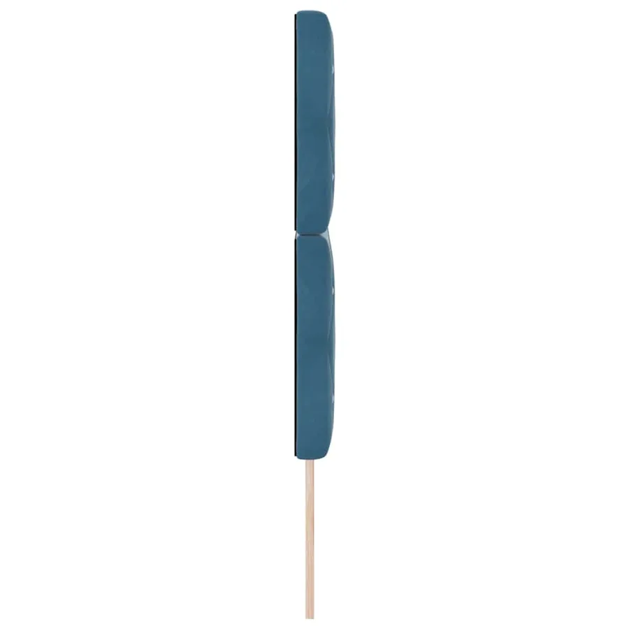 Tête de lit Bleu foncé 144 cm Velours - 5