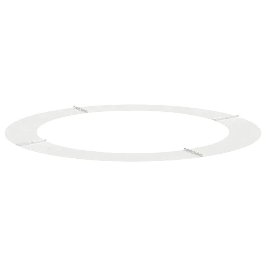 adapté pour anneaux d'arbre plats 5 pc Blanc Ø90/120 cm Acier - 4