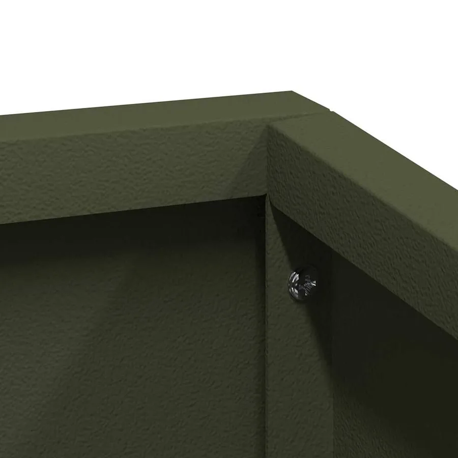 Cache-pot de jardin Vert olive 60 x 60 x 50 cm - 6