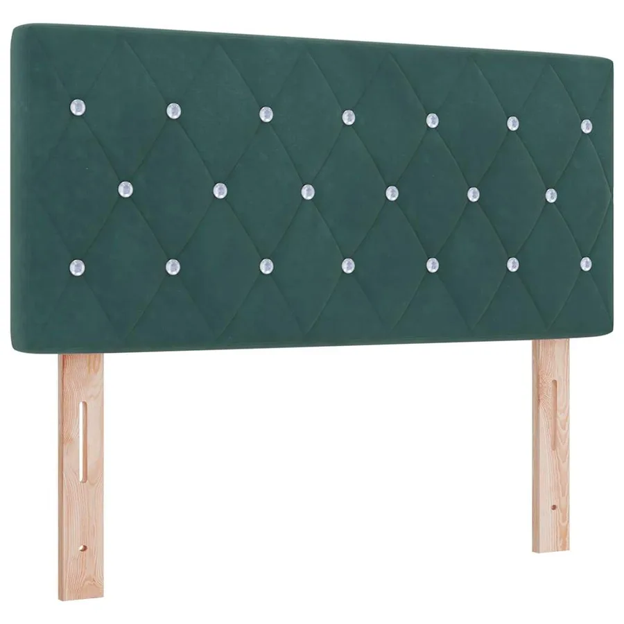 Tête de lit Vert foncé 100 cm Velours - 2