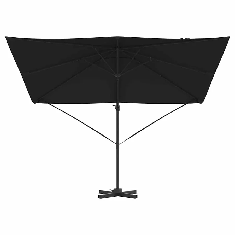 Parasol Roma Noir 286 x 284 x 265 cm Aluminium et polyester - 5