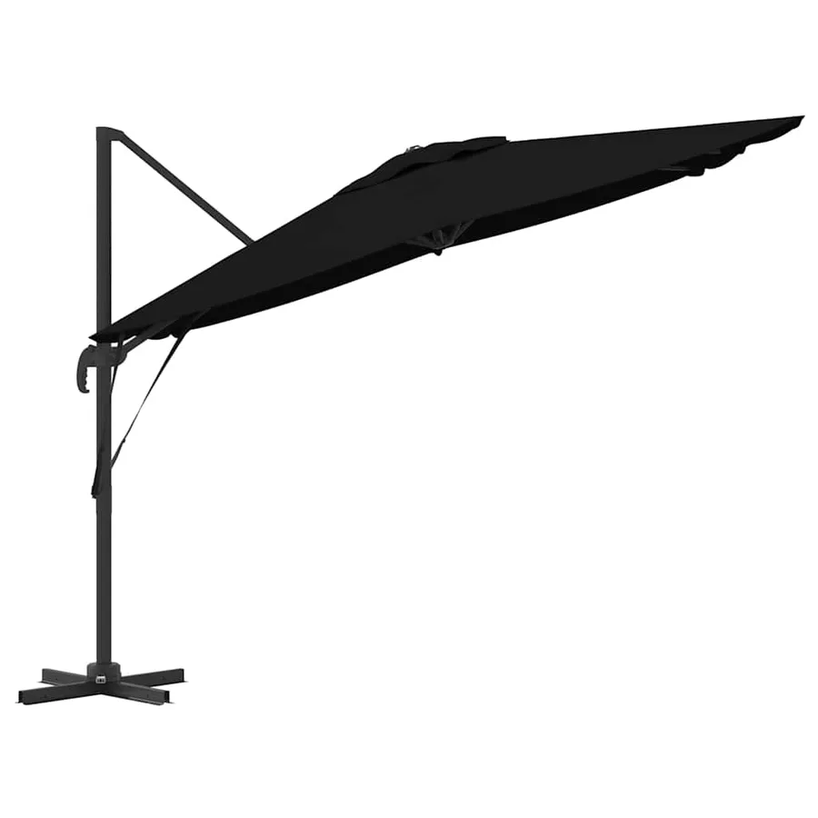 Parasol Roma Noir 286 x 284 x 265 cm Aluminium et polyester - 6