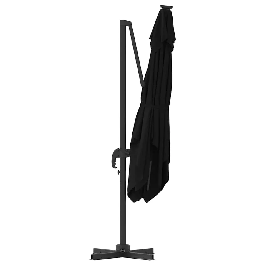 Parasol Roma Noir 286 x 284 x 265 cm Aluminium et polyester - 7