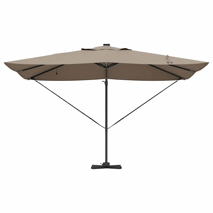 Parasol Taupe 352 x 251 x 265 cm Polyester et Aluminium - 6