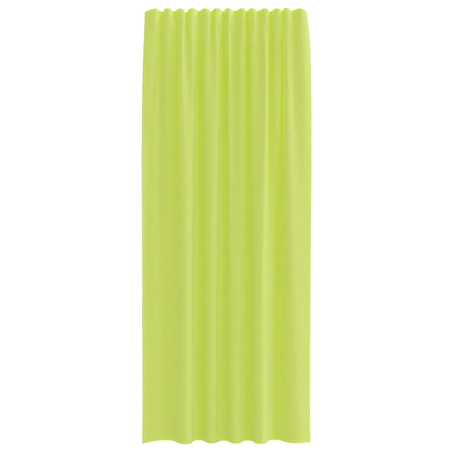 Rideaux en voile à œillets 2 pcs vert pomme - 4