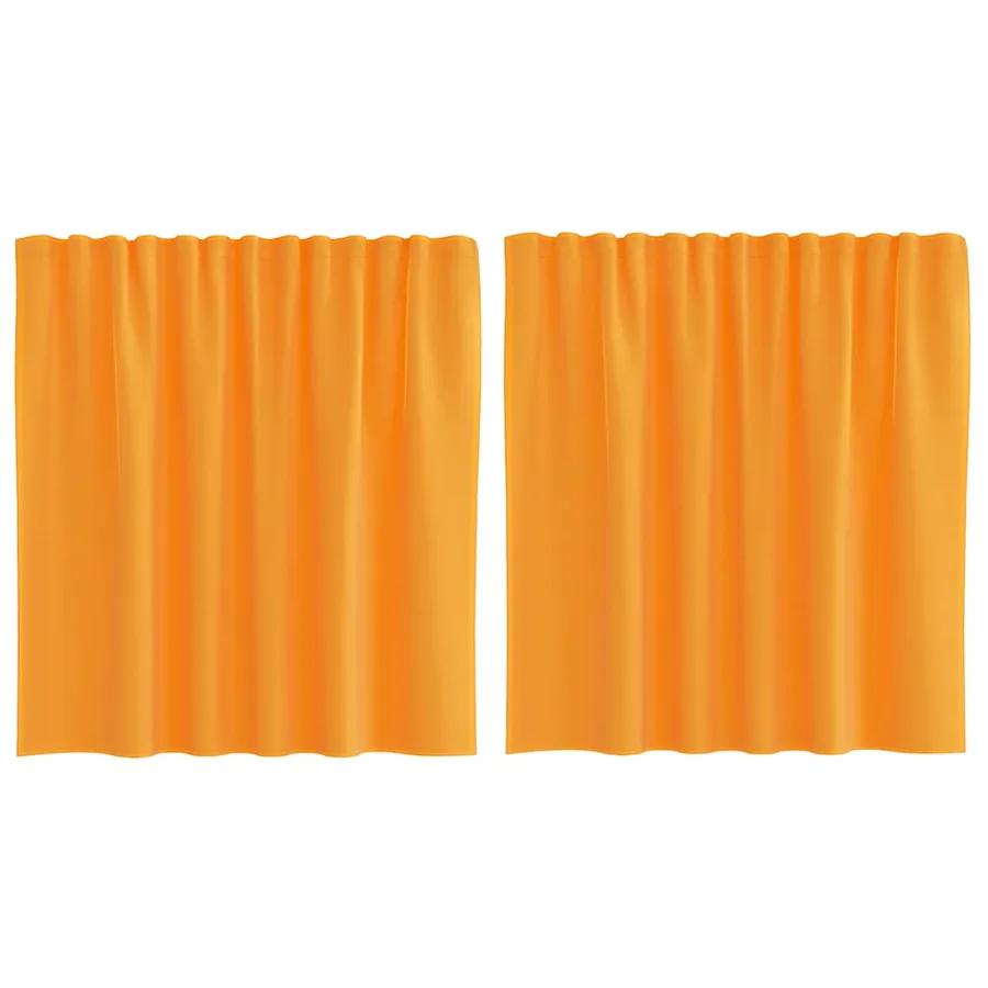 Rideaux en voile à œillets 2 pcs orange - 2