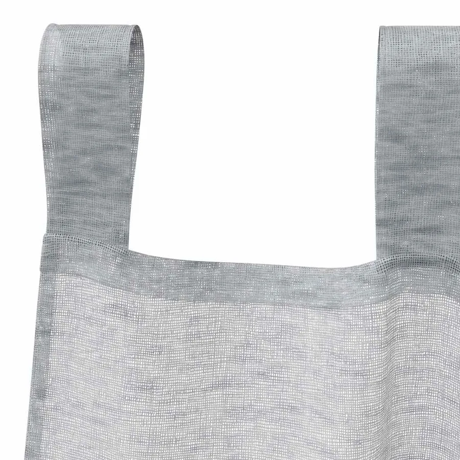 Rideau en Voile 2 pcs Gris foncé 225 x 140 cm Polyester - 5
