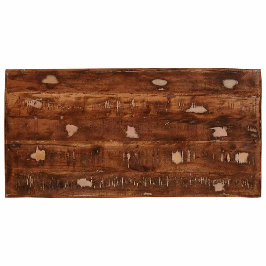 Table de Toilette Marron 90 x 76 x 45 cm Bois Recyclé Solide - 7