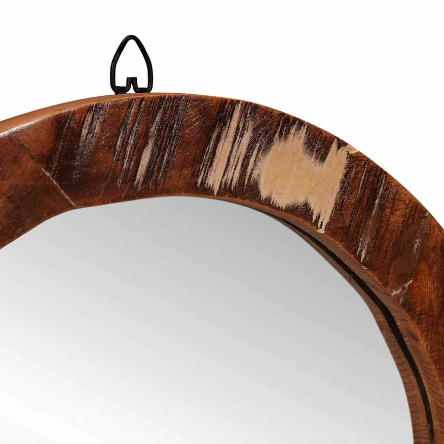 Table de Toilette Marron 90 x 76 x 45 cm Bois Recyclé Solide - 8