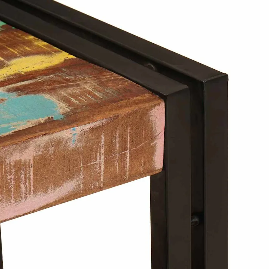 Armoire de coiffeuse Multicolore Bois Recyclé Solide - 8
