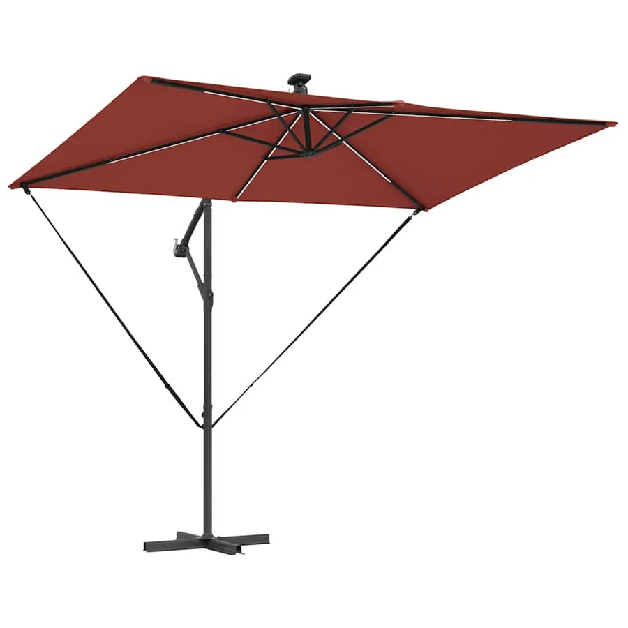 Parasol Terre cuite 294 x 200 x 270 cm Polyester et Aluminium - 5