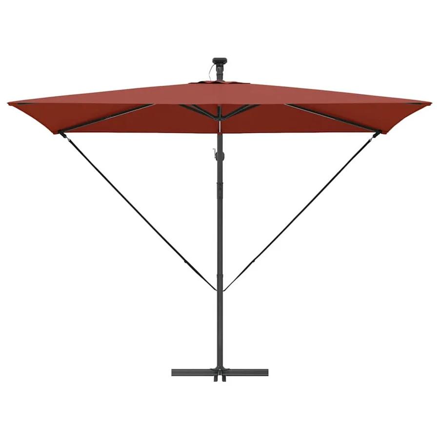 Parasol Terre cuite 294 x 200 x 270 cm Polyester et Aluminium - 6