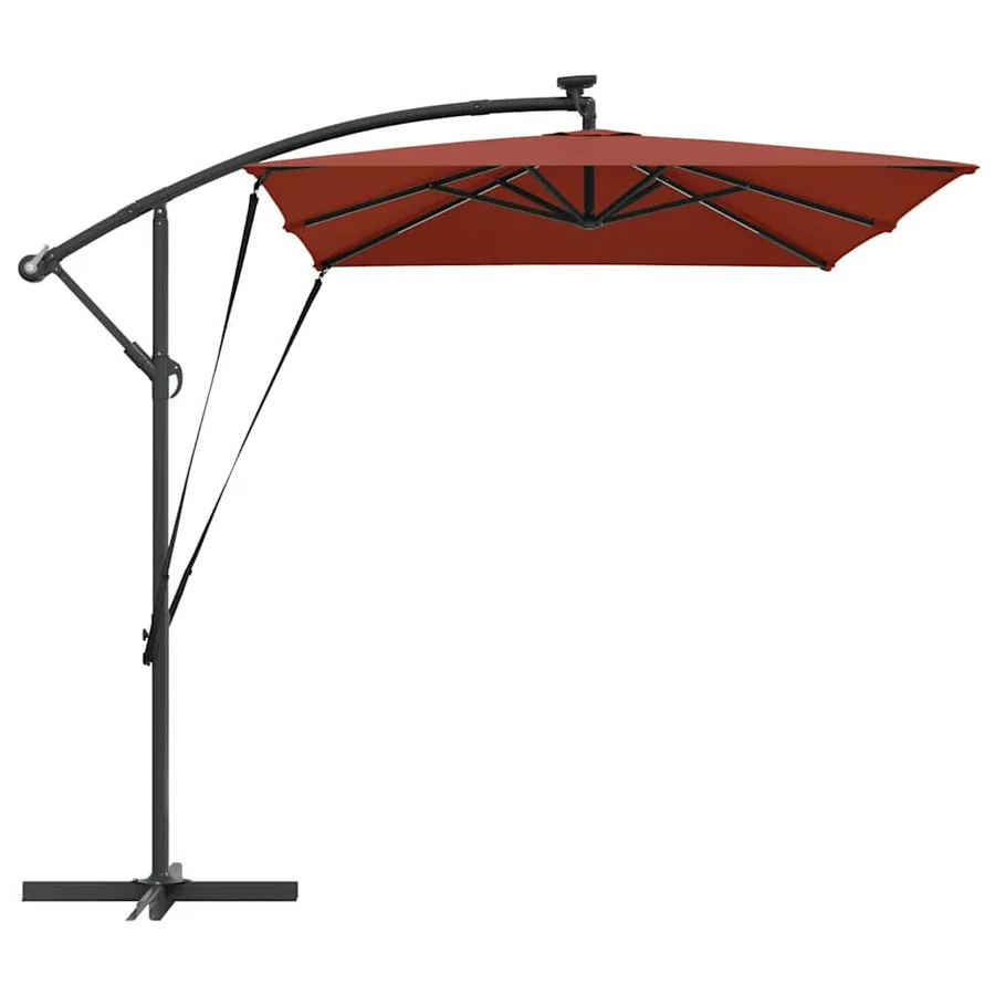 Parasol Terre cuite 294 x 200 x 270 cm Polyester et Aluminium - 7