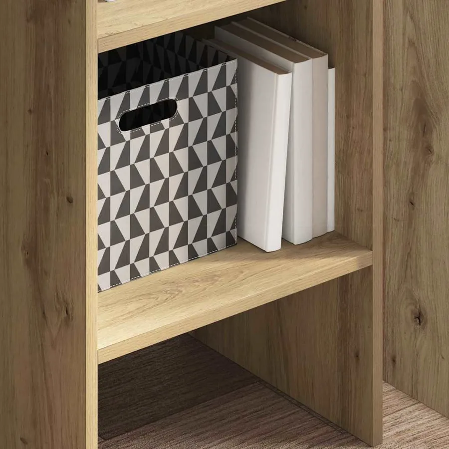 Bibliothèque 5 niveaux 40 x 35 x 180 cm Bois d'ingénierie - 4