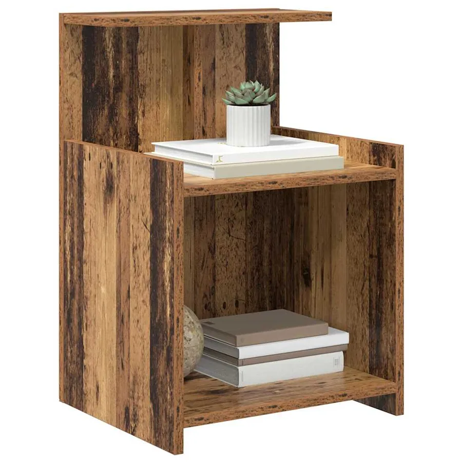 Cabinet de chevet Bois ancien 40 x 35 x 60 cm Bois d'ingénierie - 3