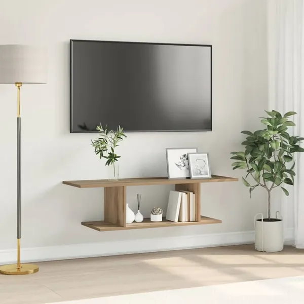 Ensemble meuble TV Marron 103 x 30 x 26,5 cm Bois d'ingénierie