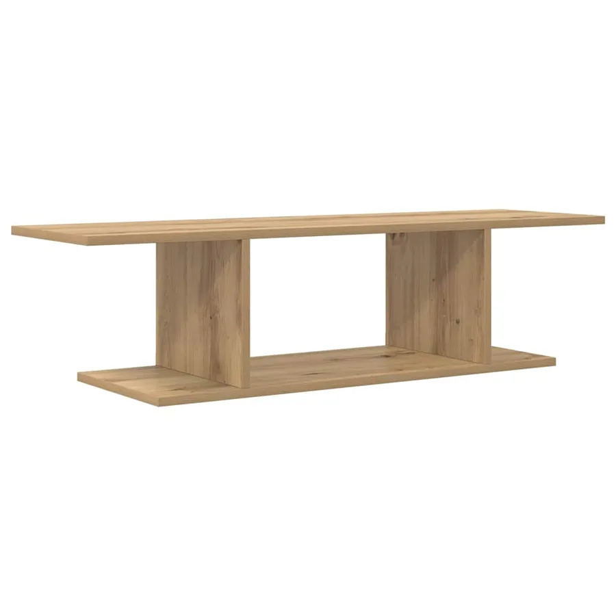 Ensemble meuble TV Marron 103 x 30 x 26,5 cm Bois d'ingénierie - 2